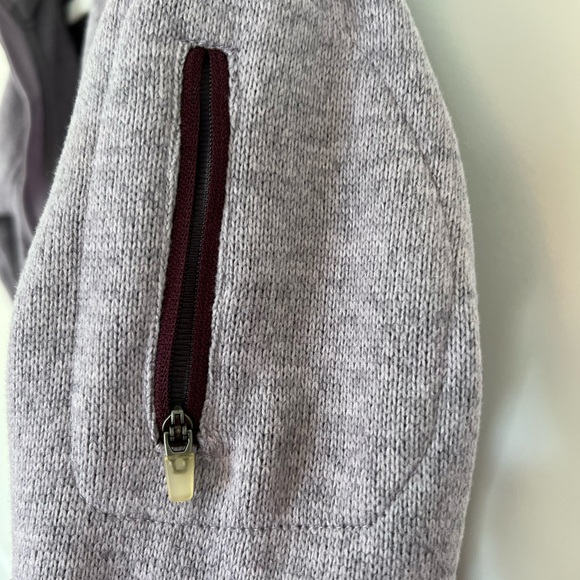 Eddie Bauer Lavender Knit Full Zip Mock Neck Jacket Sweater Women's Size Smalll - Picture 6 of 12